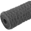 Image de vidaXL Clôture en fil de fer acier avec revêtement PVC 25x0,5 m Gris