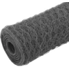 Image de vidaXL Clôture en fil de fer acier avec revêtement PVC 25x0,75 m Gris