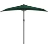 Image de Vidaxl Balcony Parasol With Aluminium Pole Green 270x144 Cm Half