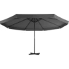 Image de vidaXL Parasol avec mât en aluminium 500 cm Anthracite