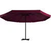 Image de vidaXL Parasol avec mât en aluminium 500 cm rouge bordeaux