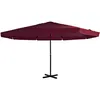 Image de Vidaxl - Parasol D'Extérieur Avec Mât En Aluminium 500 Cm Bordeaux