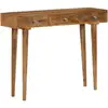 Image de Table De Console De Style Rustique Avec 3 Tiroirs Finement Sculptés
