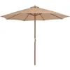 Image de Vidaxl Outdoor Parasol With Wooden Pole 300 Cm Taupe