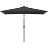 Image de vidaXL Parasol avec mât métallique 300x200 cm Anthracite