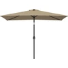 Image de vidaXL Parasol avec mât métallique 300x200 cm Taupe