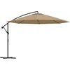 Image de Vidaxl - Parasol De Jardin En Porte-à-faux Et Poteau En Aluminium Taupe