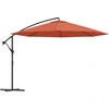 Image de vidaXL Parapluie avec mât en aluminium 350 cm Terracota