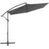 Image de vidaXL Parapluie avec mât en aluminium 300 cm Anthracite