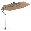 Image de Vidaxl - Parasol De Jardin En Porte-à-faux Et Poteau En Aluminium Taupe