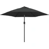 Image de vidaXL Parasol avec lampes LED et mât en acier 300 cm Anthracite