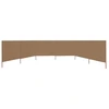 Image de vidaXL Tissu brise-vent 6 pièces 800 x 80 cm Taupe
