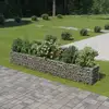 Image de Vidaxl   Lit Surélevé Gabion Acier Galvanisé 360x50x50 Cm   Capacité De Charge 1400 Kg/m³   Pour Parterre De Fleurs Et Plantes
