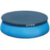 Image de Intex   Couverture De Piscine Ronde 305 Cm   Bâche En Polyéthylène 100%   Résistante À La Déchirure   Avec Trous De Drainage Et Cordes