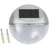 Image de vidaXL Applique murale solaire d'extérieur LED 12 pcs. Rond Argenté
