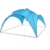 Image de vidaXL Pavillon en dôme 450x450x265 cm bleu clair