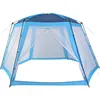 Image de Tente De Piscine Tissu 500x433x250 Cm Bleu Vidaxl