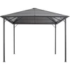 Image de vidaXL Pavillon de jardin avec toit aluminium 3×3 m anthracite