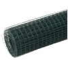 Image de vidaXL Clôture en fil de fer acier avec revêtement PVC 25x0,5 m vert