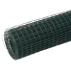 Image de vidaXL Clôture en fil de fer acier avec revêtement PVC 25x1,5 m vert
