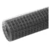 Image de vidaXL Clôture en fil de fer acier avec revêtement PVC 10x0,5 m Gris