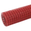 Image de vidaXL Clôture en fil de fer acier avec revêtement PVC 25x0,5 m rouge