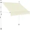 Image de Auvent Manuel Rétractable 150 Cm Crème Vidaxl