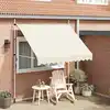Image de vidaXL Store rétractable manuel 250 cm blanc crème