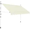 Image de Auvent Manuel Rétractable 250 Cm Crème Vidaxl