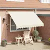 Image de vidaXL Store rétractable manuel 300 cm blanc crème
