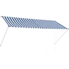 Image de vidaXL Store rétractable 300×150 cm bleu et blanc