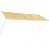 Image de vidaXL Store rétractable 300×150 cm jaune et blanc