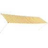 Image de vidaXL Store rétractable 400×150 cm jaune et blanc