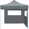 Image de vidaXL Tente de réception pliante Pop-Up avec 2 parois latérales 3 x 3 m Anthracite