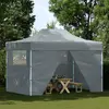 Image de vidaXL Tente pliante Pop-Up avec 4 parois latérales 3 x 4,5 m Anthracite