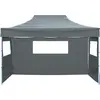 Image de vidaXL Tente pliante à 3 parois 431x291x315 cm Anthracite