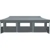 Image de vidaXL Tente de réception pliante Pop-Up avec 5 parois latérales 3x9 m Anthracite