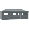 Image de Vidaxl - Tente De Réception Pliable Avec 8 Parois 3 X 9 M Anthracite