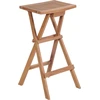Image de vidaXL Tabouret de bar pliable 4 pcs. Bois massif teck