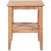 Image de vidaXL Table basse 40x40x50 cm Carré bois massif teck