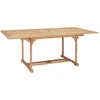 Image de vidaXL Table de jardin à rallonges 150-200x100x75 cm en teck massif
