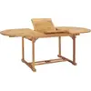 Image de Vidaxl - Table De Jardin Extensible 150-200x100x75 Cm Teck Solide