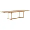 Image de Vidaxl - Table Extensible De Jardin 180-280x100x75 Cm Teck Solide