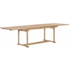 Image de vidaXL Ensemble de jardin 9 pièces 180-280 x 100 x 75 cm teck massif