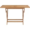 Image de vidaXL Table de jardin pliante 120x70x75 cm bois massif teck