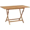 Image de Vidaxl - Table Pliable De Jardin 120x70x75 Cm Bois De Teck Solide