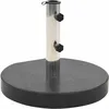 Image de Vidaxl Socle De Parasol Granite 28,5 Kg Rond Noir