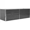 Image de vidaXL Lit surélevé de jardin Acier galvanisé 240x80x77 cm Gris