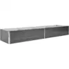 Image de vidaXL Lit surélevé de jardin Acier galvanisé 320x80x45 cm Gris