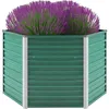 Image de Vidaxl - Lit Surélevé De Jardin Acier Galvanisé 129x129x77 Cm Vert